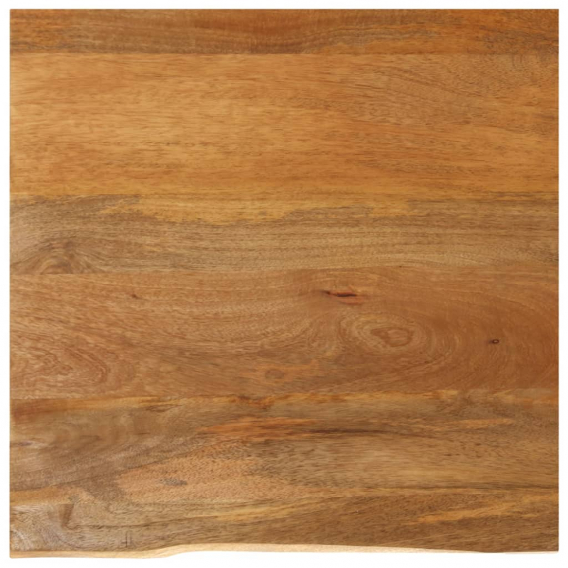 Tischplatte mit Baumkante 60x60x2,5 cm Massivholz Mango