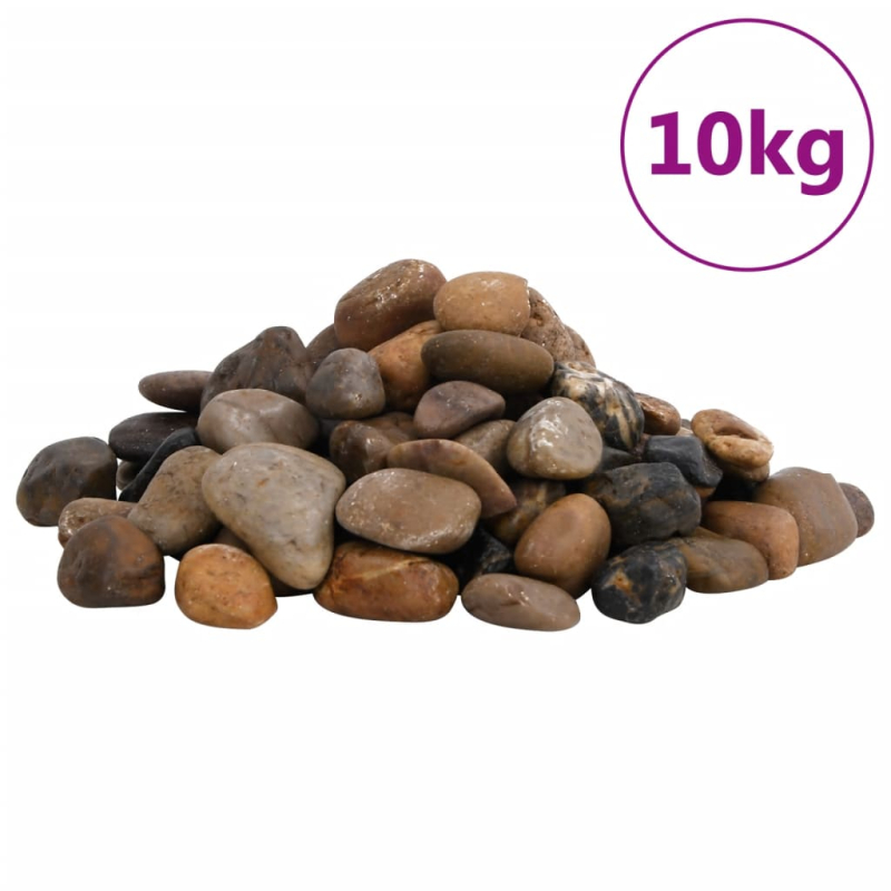 Polierte Kiesel 10 kg Mehrfarbig 2-5 cm
