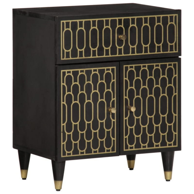 Nachttisch 50x33x60 cm Massivholz Mango