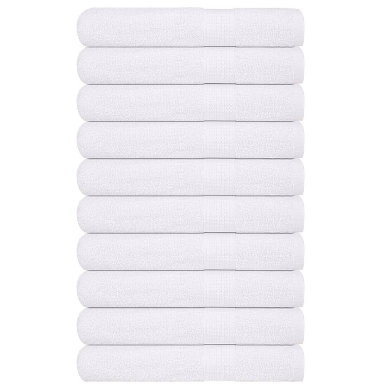 Saunatücher 10 Stk. Weiß 80x200 cm 360 g/m² 100% Baumwolle