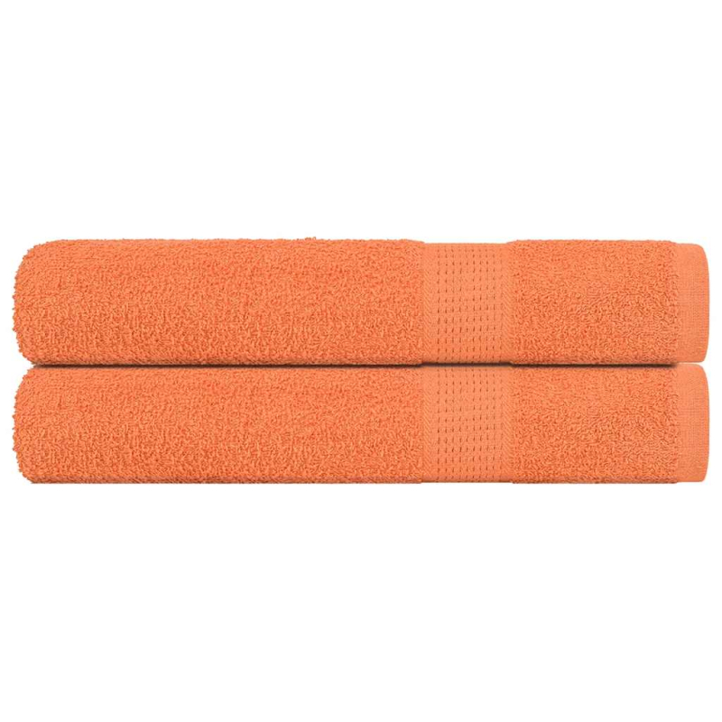 Saunatücher 2 Stk. Orange 80x200 cm 360 g/m² 100% Baumwolle