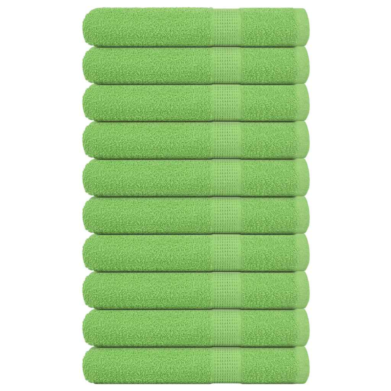 Saunatücher 10 Stk. Apfelgrün 80x200 cm 360 g/m² 100% Baumwolle