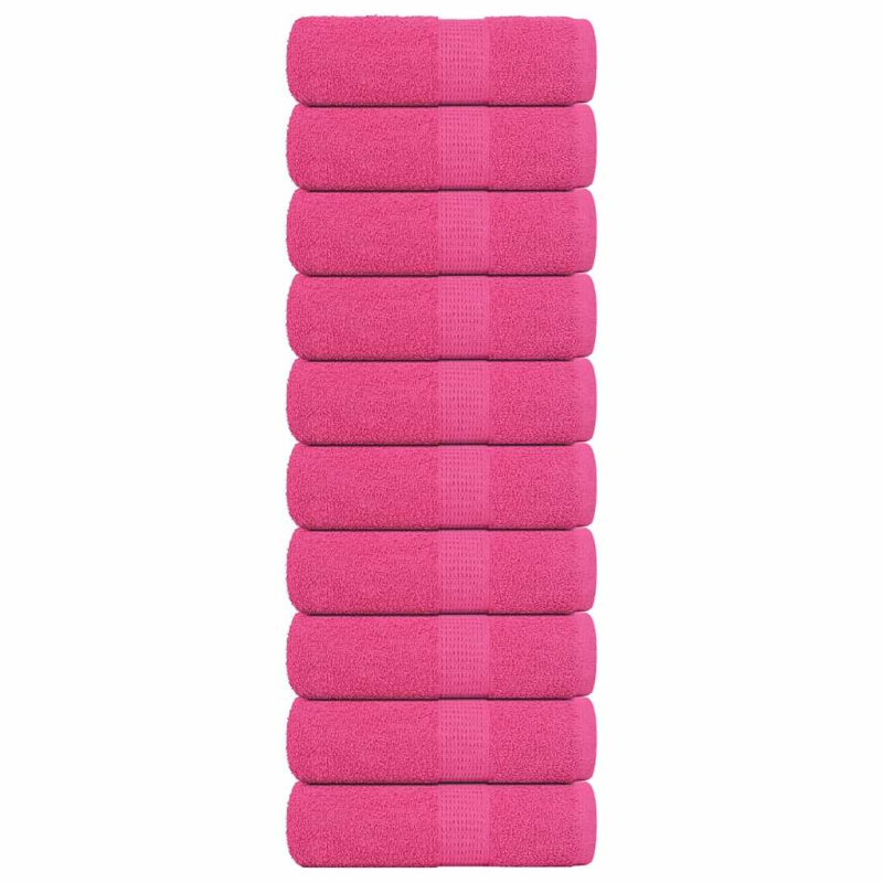 Gästetücher 10 Stk. Rosa 30x50 cm 360 g/m² 100% Baumwolle