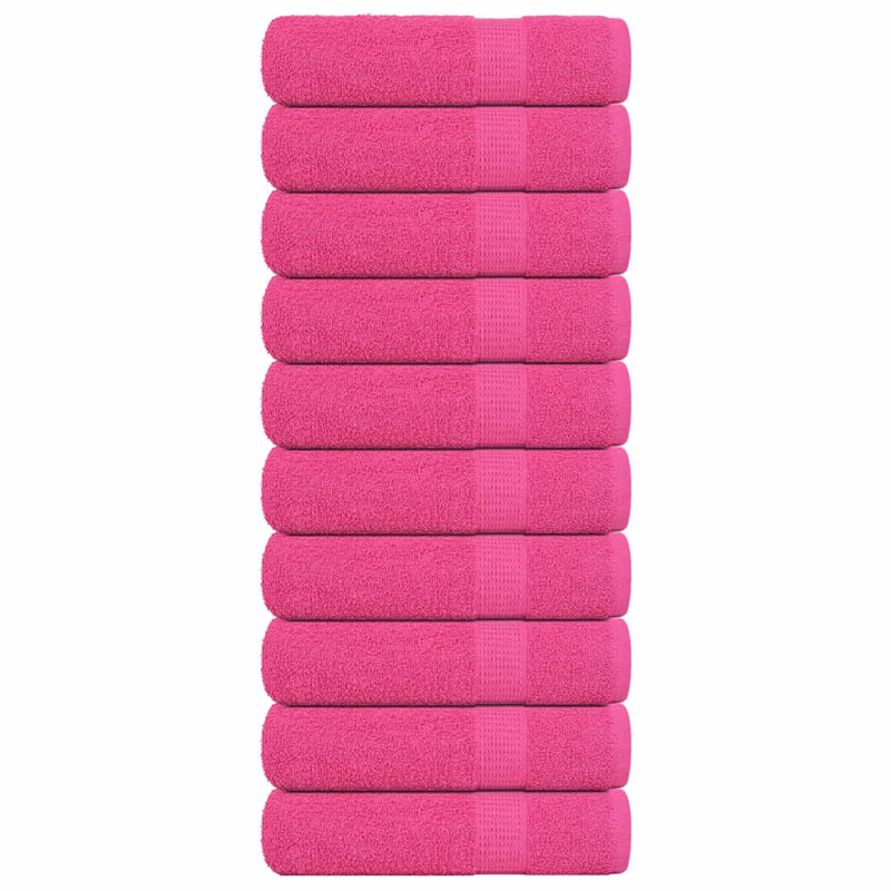 Handtücher 10 Stk. Rosa 50x100 cm 360 g/m² 100% Baumwolle