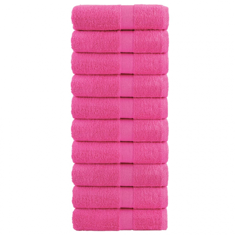 Premium-Gästetücher SOLUND 10 Stk. Rosa 30x50 cm 600 g/m²