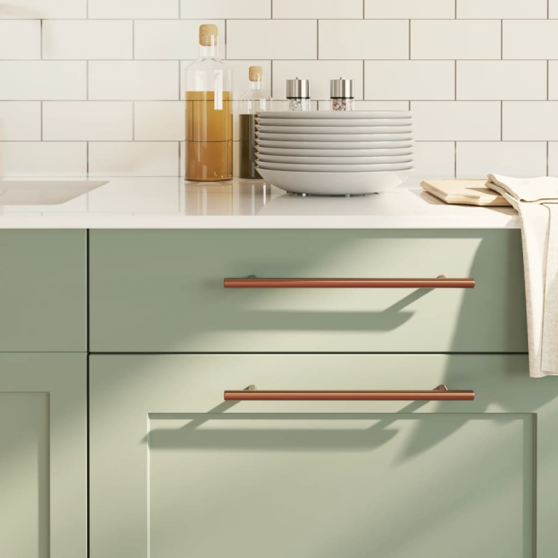 Möbelgriffe 10 Stk. Bronzen 224 mm Edelstahl