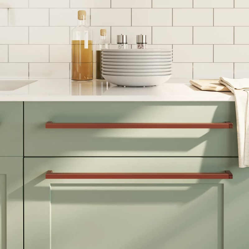 Möbelgriffe 5 Stk. Bronzen 480 mm Edelstahl