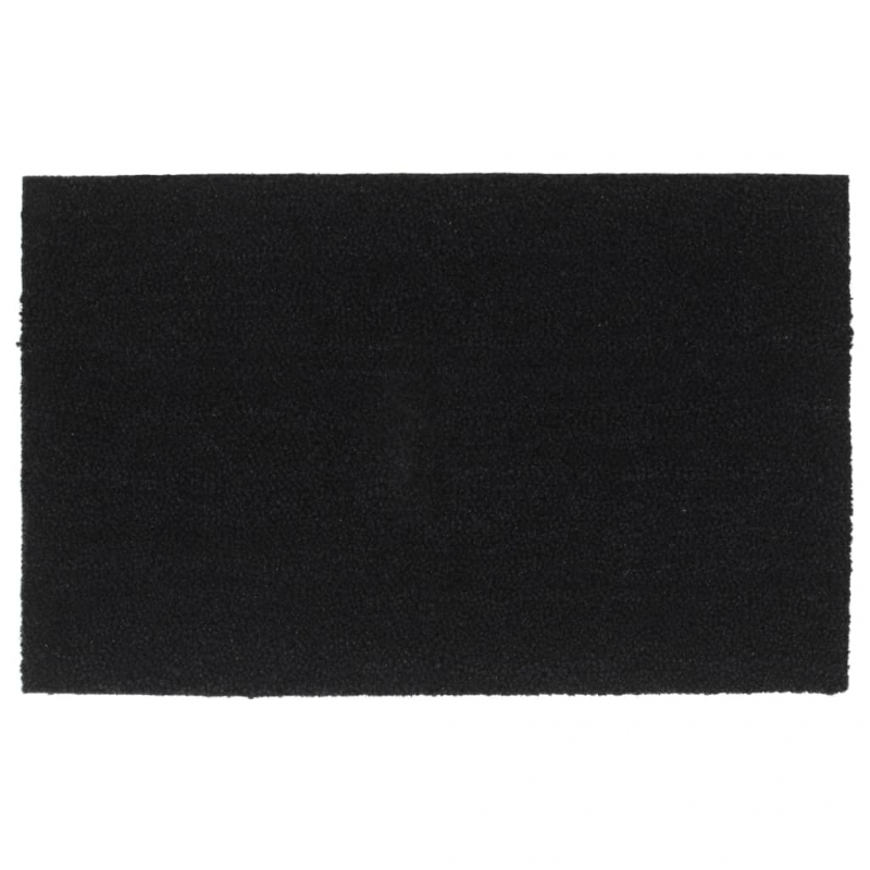 Fußmatte Schwarz 50x80 cm Kokosfaser Getuftet