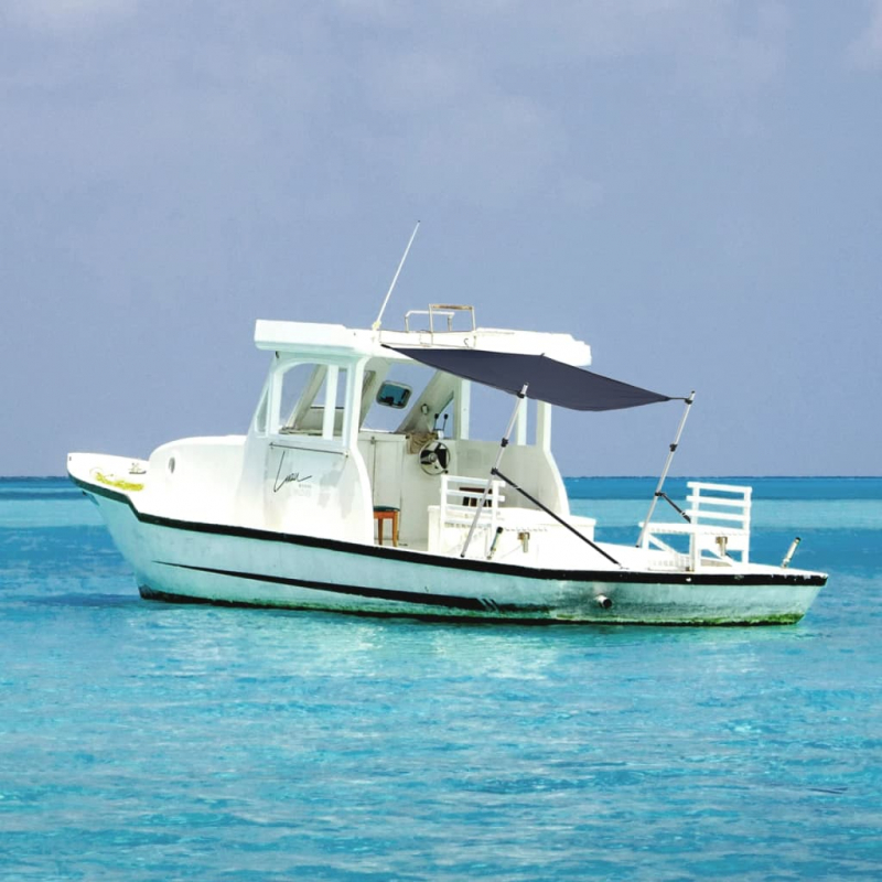 T-Top-Beschattungsverlängerung Blau 170x170x(115-183) cm