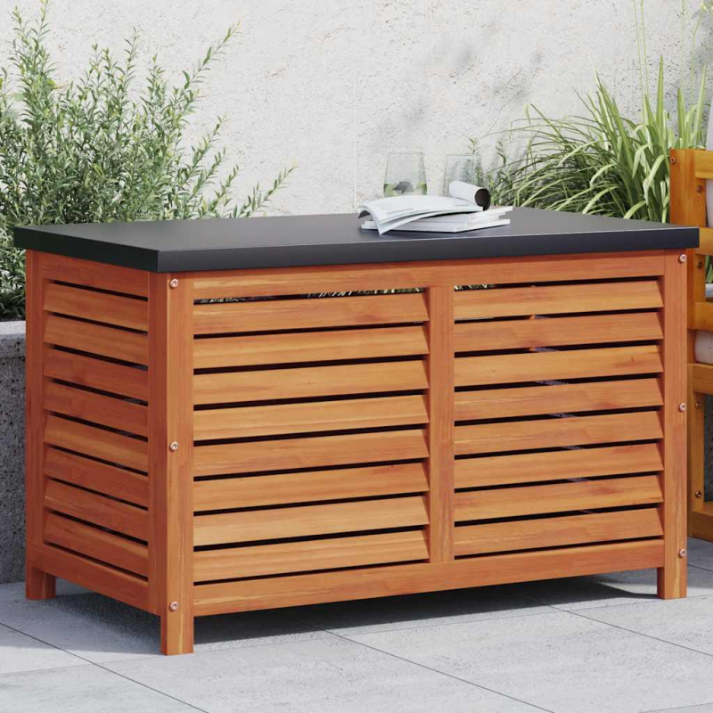 Gartenbox 90x48x55 cm Massivholz Eukalyptus