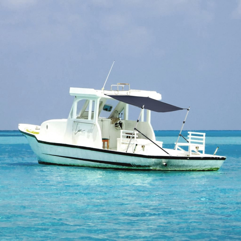 T-Top-Beschattungsverlängerung Blau 170x170x(113-182,5) cm