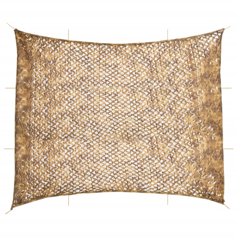 Tarnnetz mit Aufbewahrungstasche 729x602 cm Sandfarbe