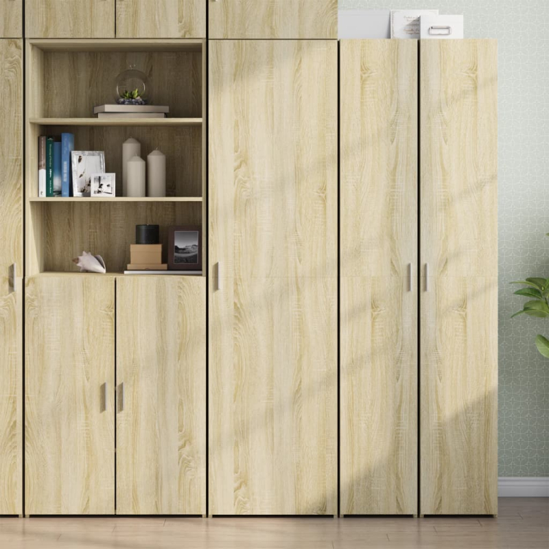 Highboard Sonoma-Eiche 50x42,5x185 cm Holzwerkstoff