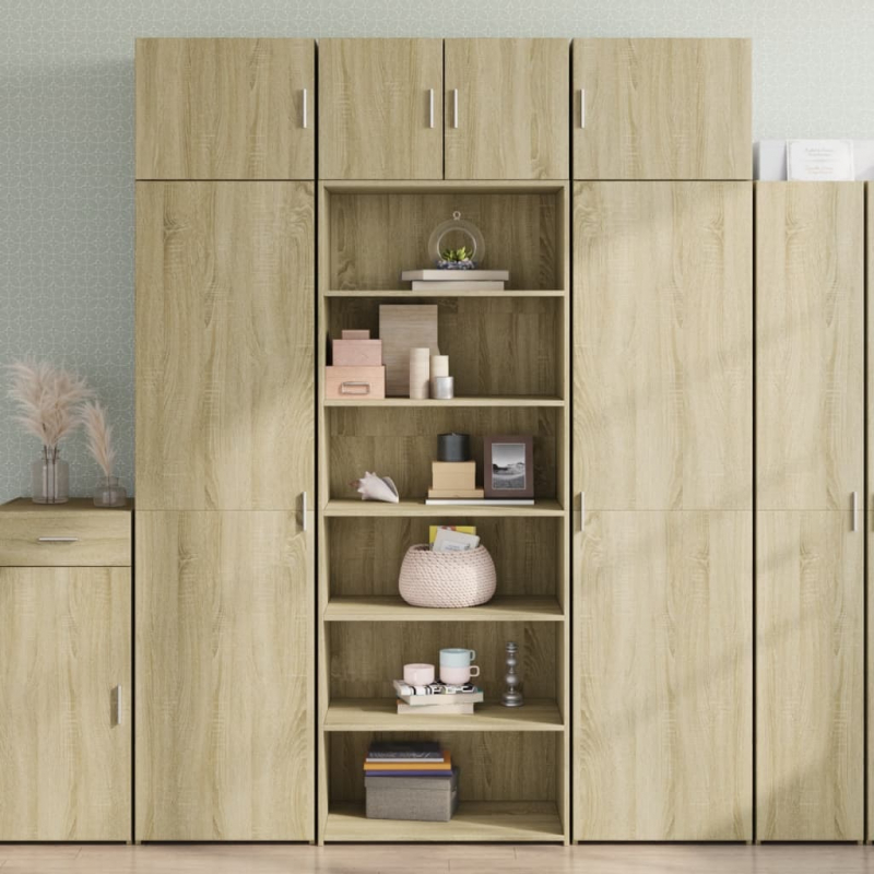 Highboard Sonoma-Eiche 70x41x185 cm Holzwerkstoff