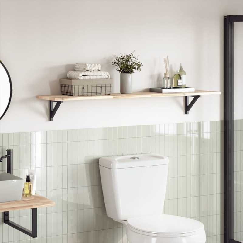 Tischplatte 120x30x2 cm Rechteckig Massivholz Akazie