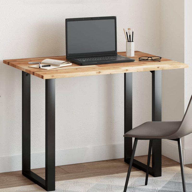 Tischplatte Rechteckig 100x70x2 cm Massivholz Akazie