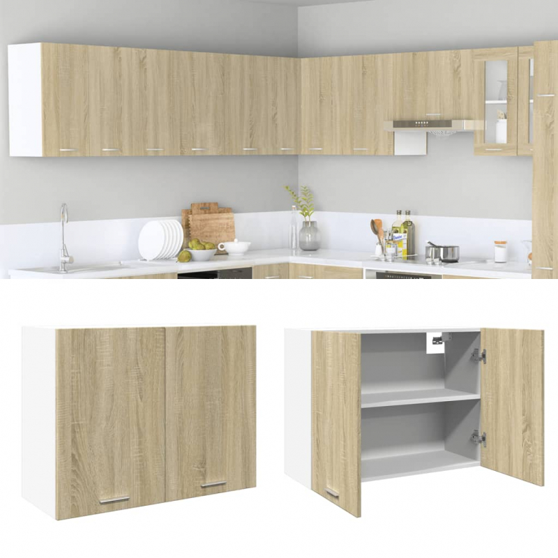 Hängeschrank Lyon Sonoma-Eiche 80x31x60 cm Holzwerkstoff