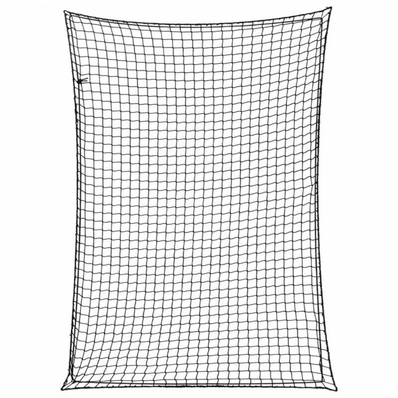 Anhängernetz mit Gummiseil Schwarz 3,5x2,5 m PP