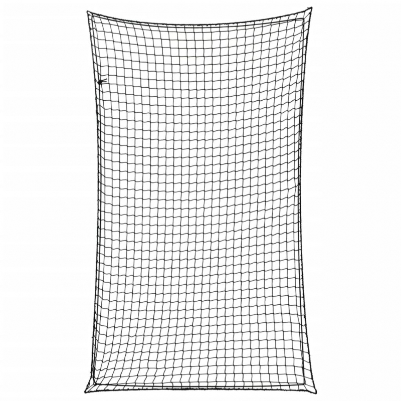 Anhängernetz mit Gummiseil Schwarz 5x3 m PP
