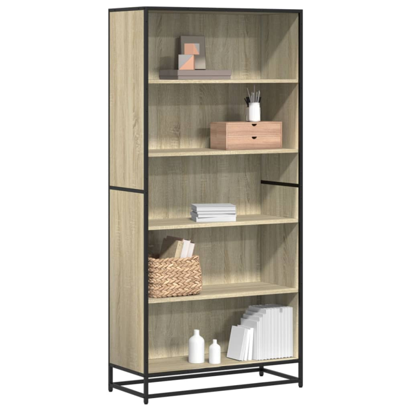 Bücherregal Sonoma-Eiche 80,5x35x170,5 cm Holzwerkstoff