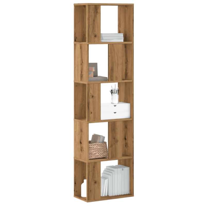 Bücherregal 5 Böden Artisan-Eiche 45x23,5x162,5 Holzwerkstoff