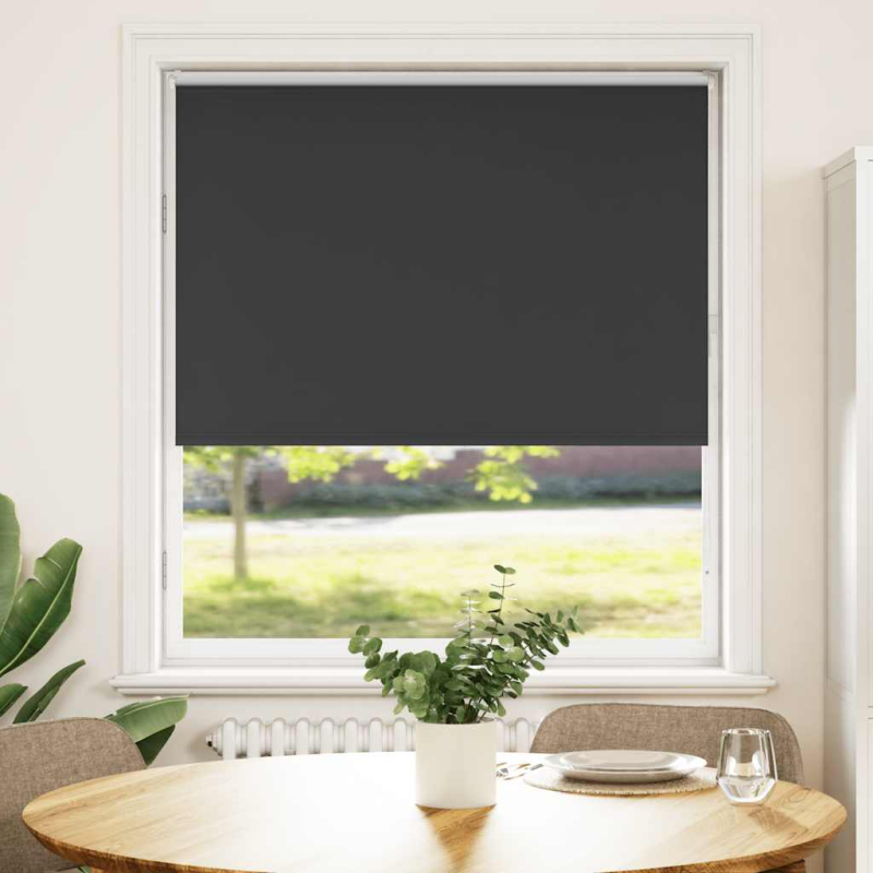 Verdunkelungsrollo Schwarz 90x175 cm Stoffbreite 85,7 cm
