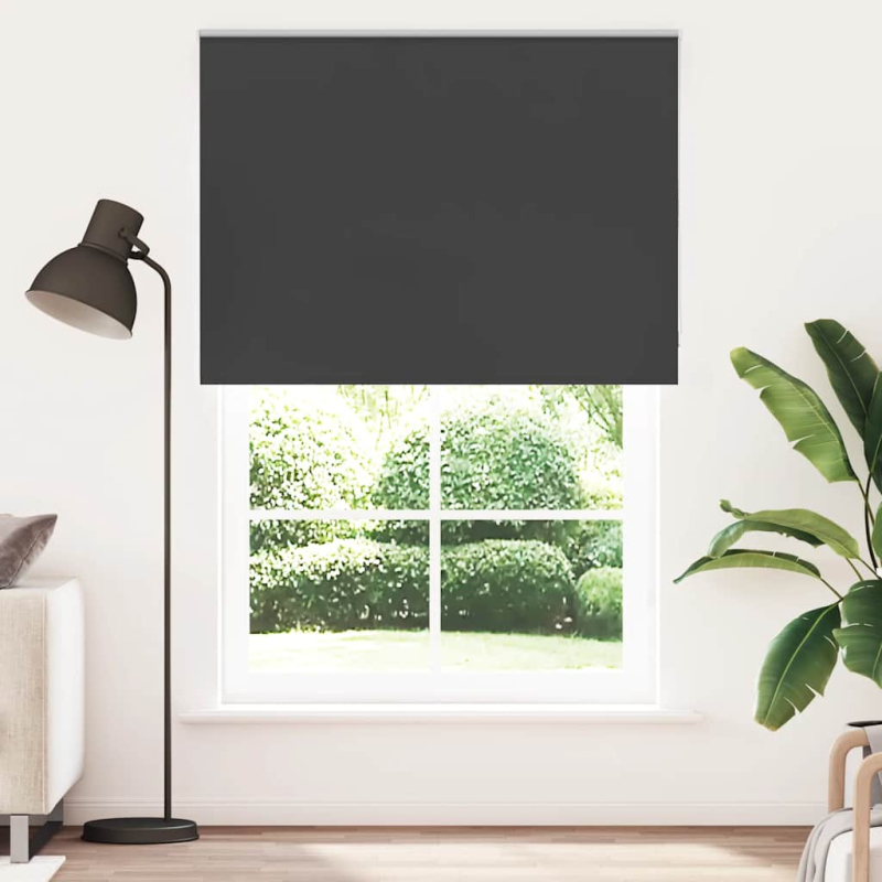 Verdunkelungsrollo Schwarz 160x210 cm Stoffbreite 156,6 cm