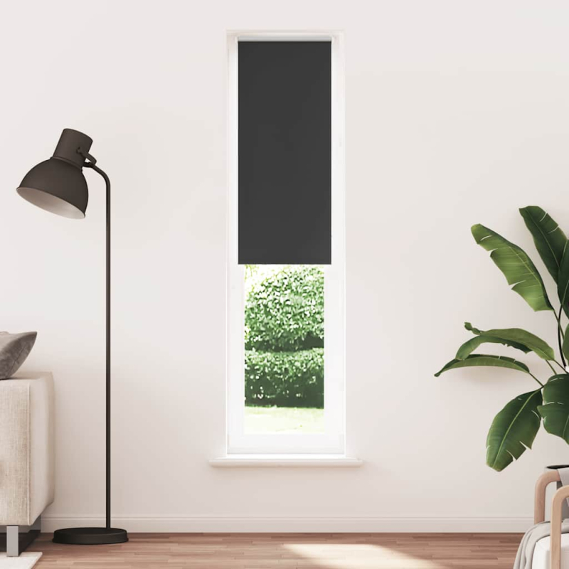Verdunkelungsrollo Schwarz 60x230 cm Stoffbreite 55,7 cm
