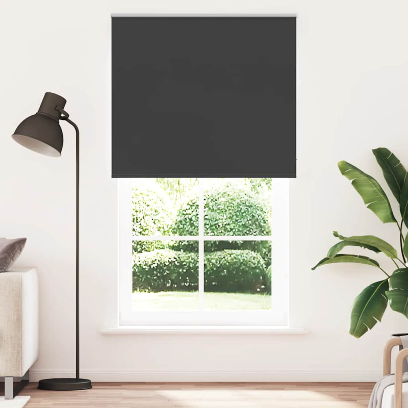 Verdunkelungsrollo Schwarz 120x230 cm Stoffbreite 116,6 cm