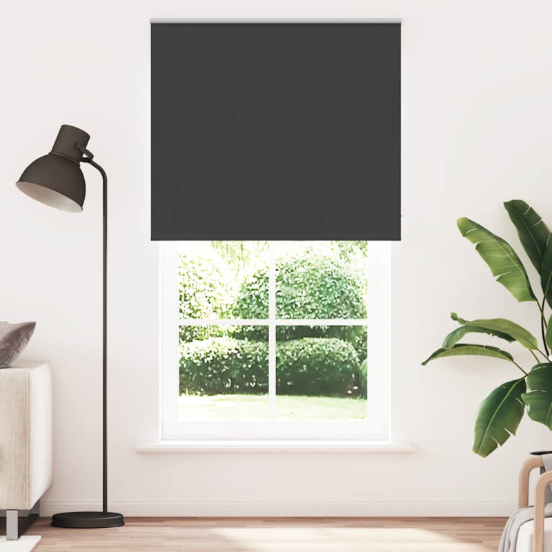 Verdunkelungsrollo Schwarz 130x230 cm Stoffbreite 126,6 cm