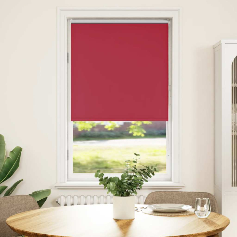 Verdunkelungsrollo Rot 65x130 cm Stoffbreite 60,7 cm Polyester
