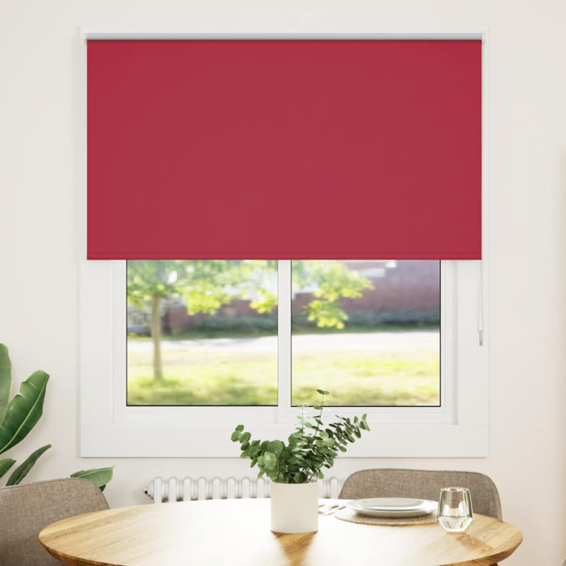 Verdunkelungsrollo Rot 125x175cm Stoffbreite 121,6cm Polyester