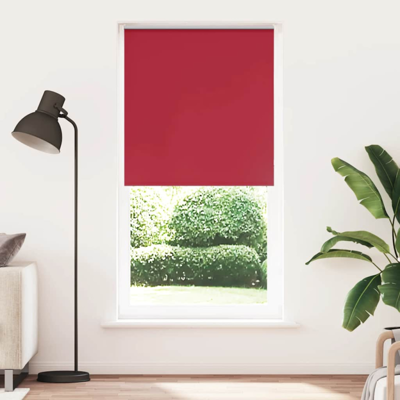 Verdunkelungsrollo Rot 115x210cm Stoffbreite 110,7cm Polyester