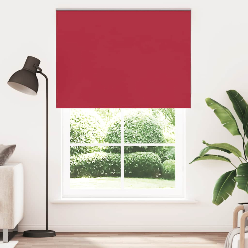 Verdunkelungsrollo Rot 155x210cm Stoffbreite 151,6cm Polyester