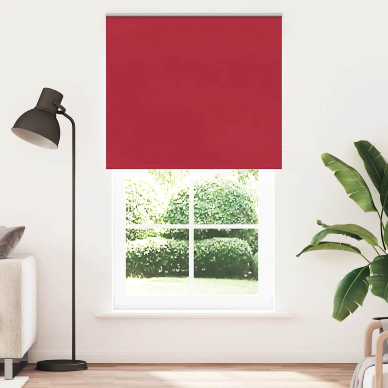 Verdunkelungsrollo Rot 135x230cm Stoffbreite 131,6cm Polyester