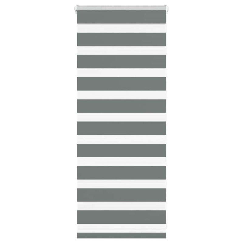 Zebrarollo Dunkelgrau 55x100 cm Stoffbreite 50,9 cm Polyester