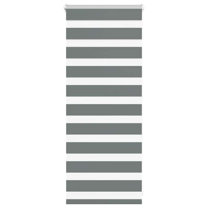 Zebrarollo Dunkelgrau 60x100 cm Stoffbreite 55,9 cm Polyester