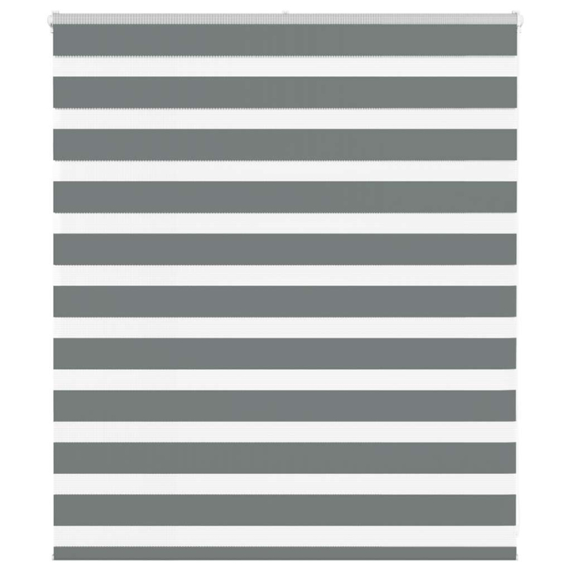 Zebrarollo Dunkelgrau 120x100 cm Stoffbreite 115,9 cm Polyester