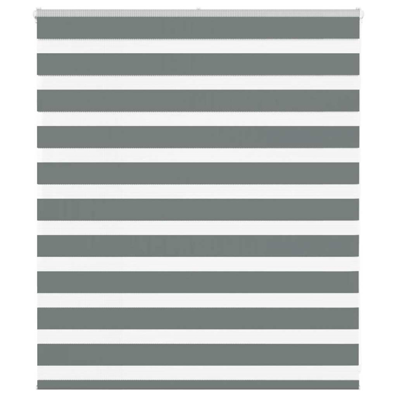 Zebrarollo Dunkelgrau 130x100 cm Stoffbreite 125,9 cm Polyester