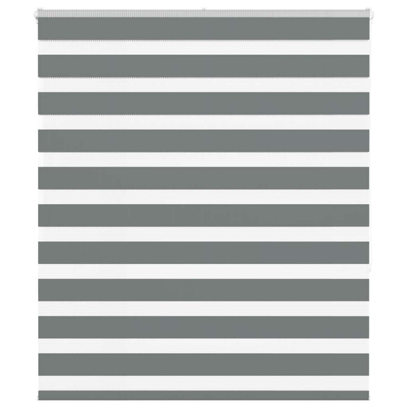 Zebrarollo Dunkelgrau 135x150 cm Stoffbreite 130,9 cm Polyester