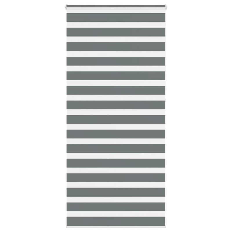 Zebrarollo Dunkelgrau 95x230 cm Stoffbreite 90,9 cm Polyester