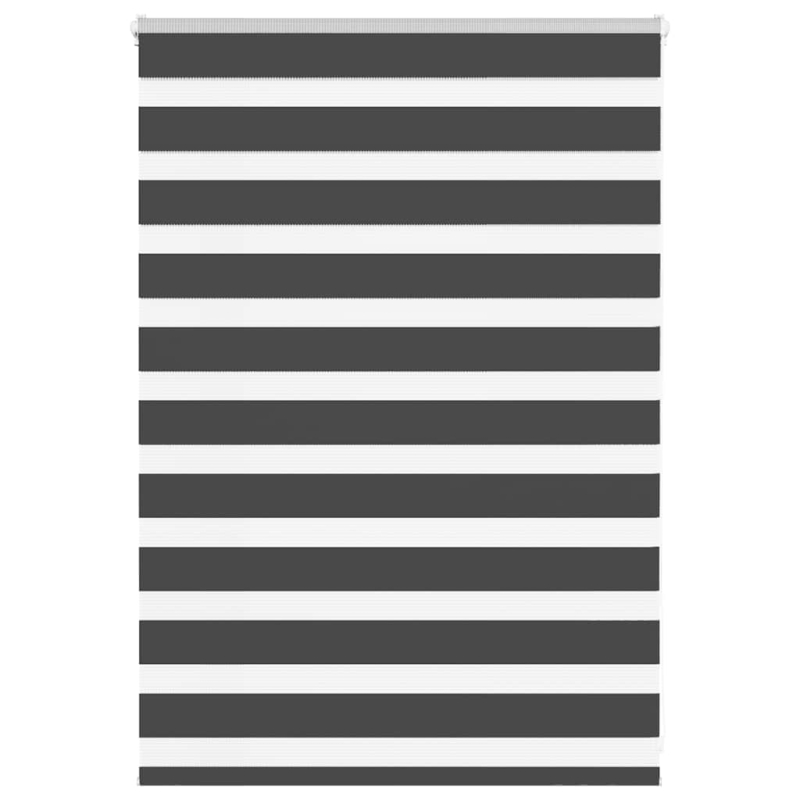 Zebrarollo Schwarz 100x100 cm Stoffbreite 95,9 cm Polyester