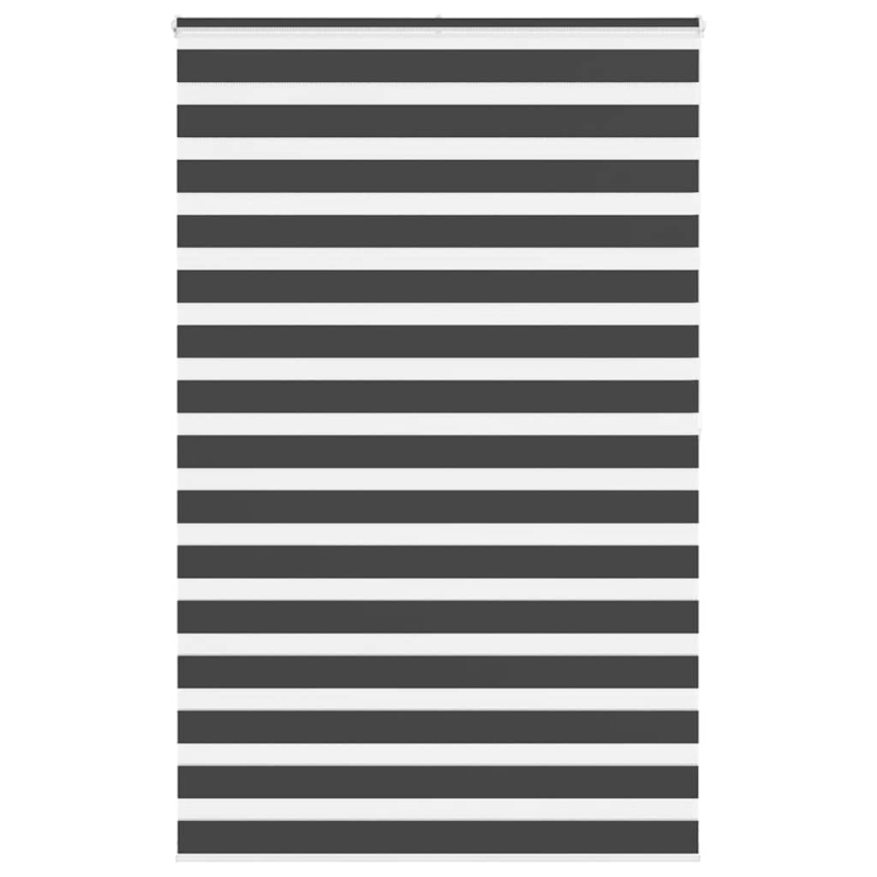 Zebrarollo Schwarz 140x200 cm Stoffbreite 135,9 cm Polyester