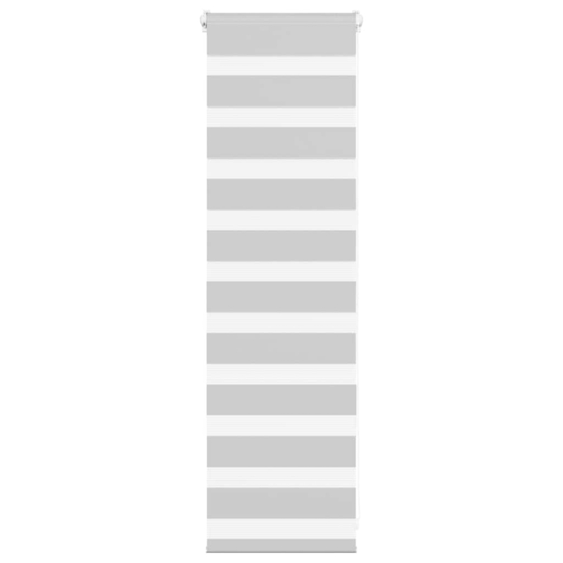 Zebrarollo Hellgrau 50x100 cm Stoffbreite 45,9 cm Polyester