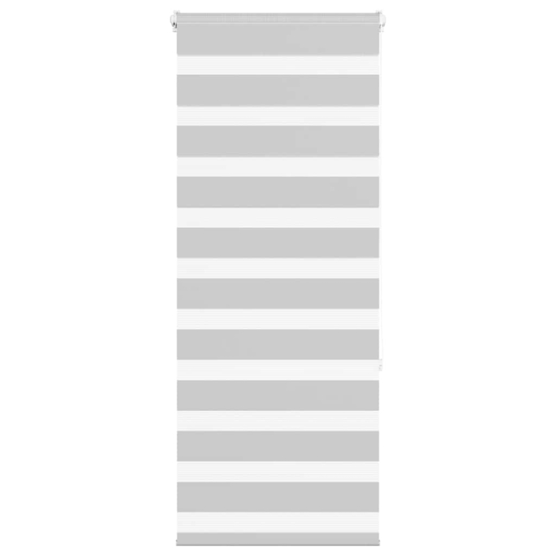 Zebrarollo Hellgrau 55x150 cm Stoffbreite 50,9 cm Polyester