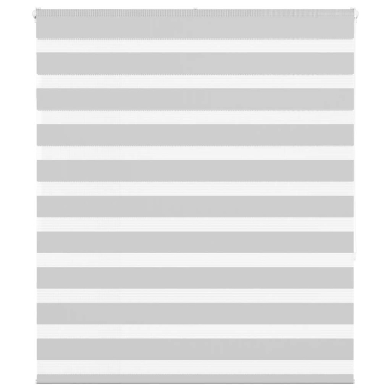 Zebrarollo Hellgrau 130x150 cm Stoffbreite 125,9 cm Polyester