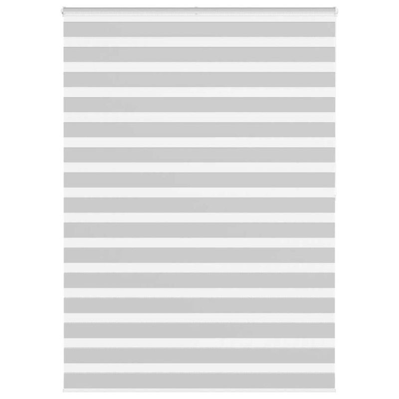 Zebrarollo Hellgrau 155x200 cm Stoffbreite 150,9 cm Polyester