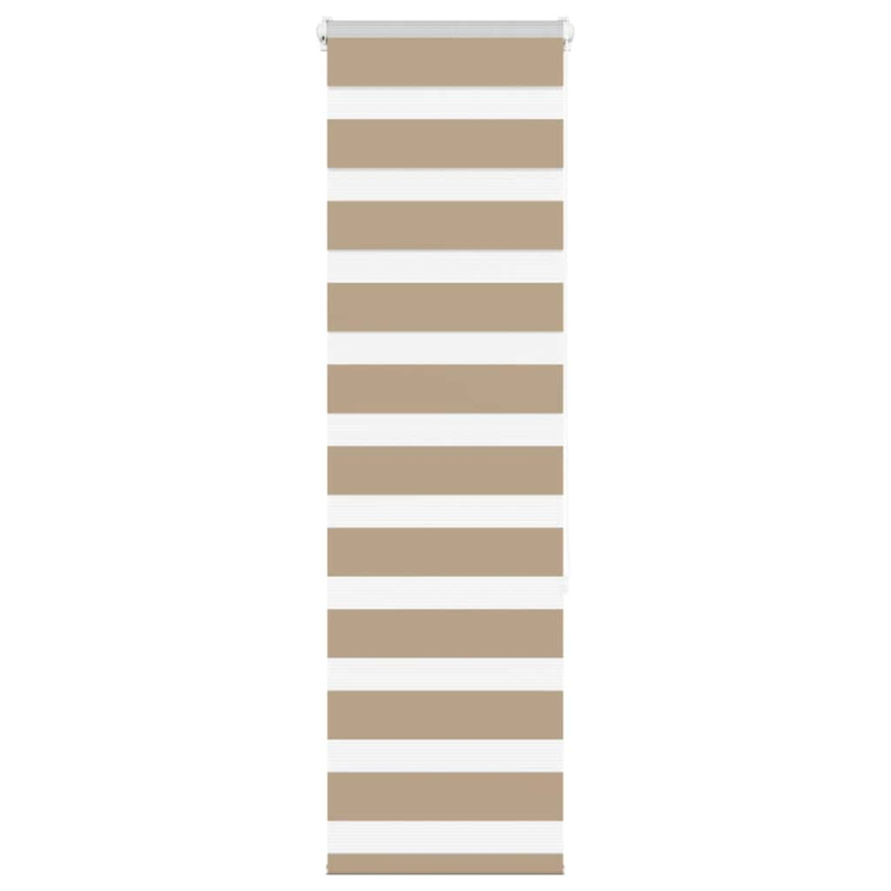 Zebrarollo Sandbraun 40x150 cm Stoffbreite 35,9 cm Polyester