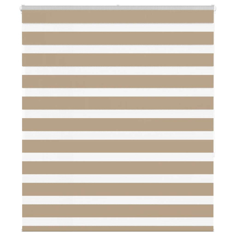 Zebrarollo Sandbraun 125x150 cm Stoffbreite 120,9 cm Polyester