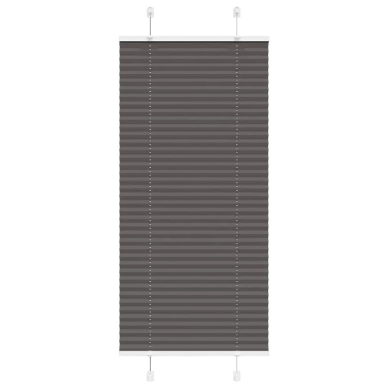 Plissee Schwarz 65x150 cm Stoffbreite 64,4 cm Polyester